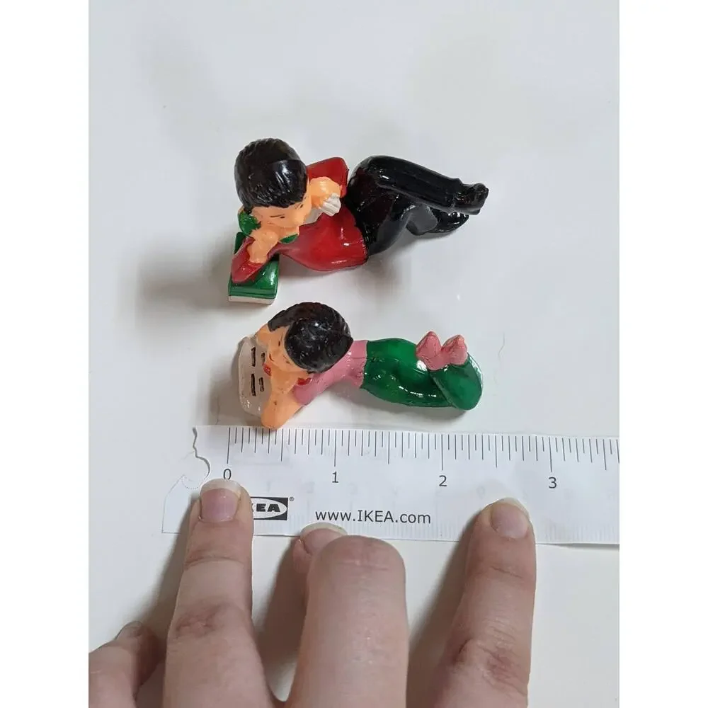Vintage Wilton Chicago Cake Toppers Phone Call Landline Boy Girl Retro Teen Rare